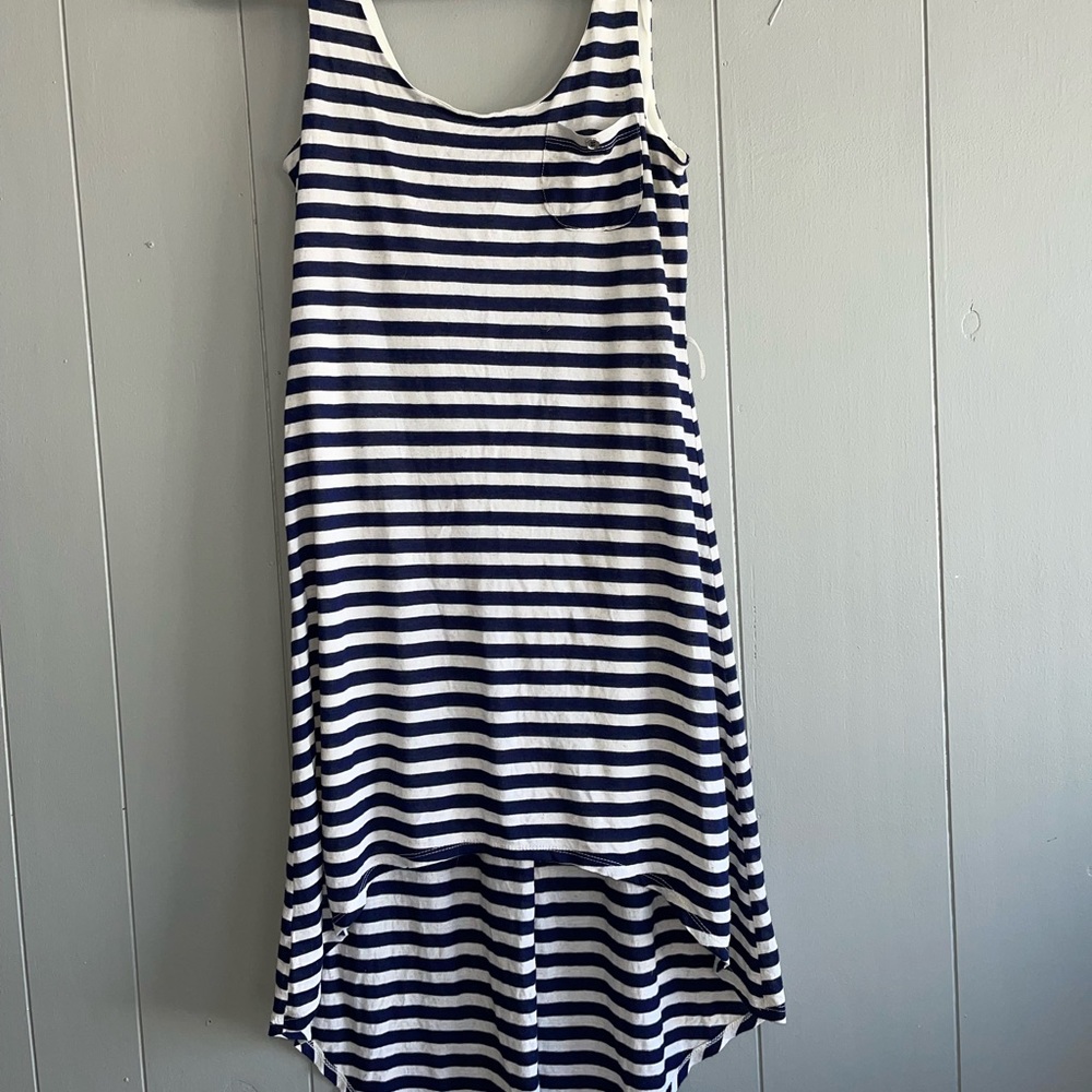 As U wish blue and white striped dress